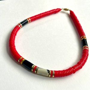 Red Vintage Choker Necklace